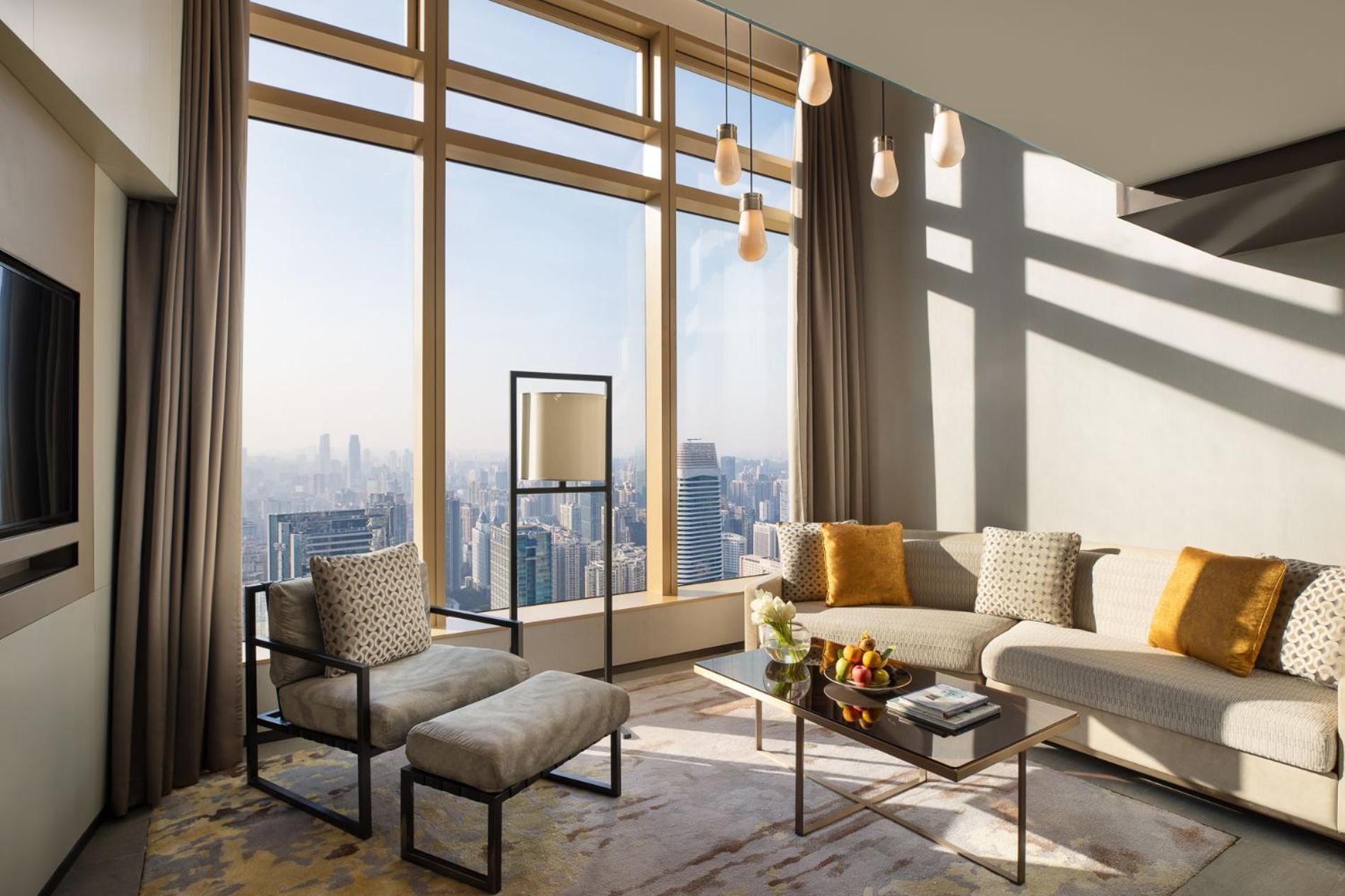 Jumeirah Guangzhou-Complimentary Shuttle Bus To Canton Fair Complex Exteriör bild