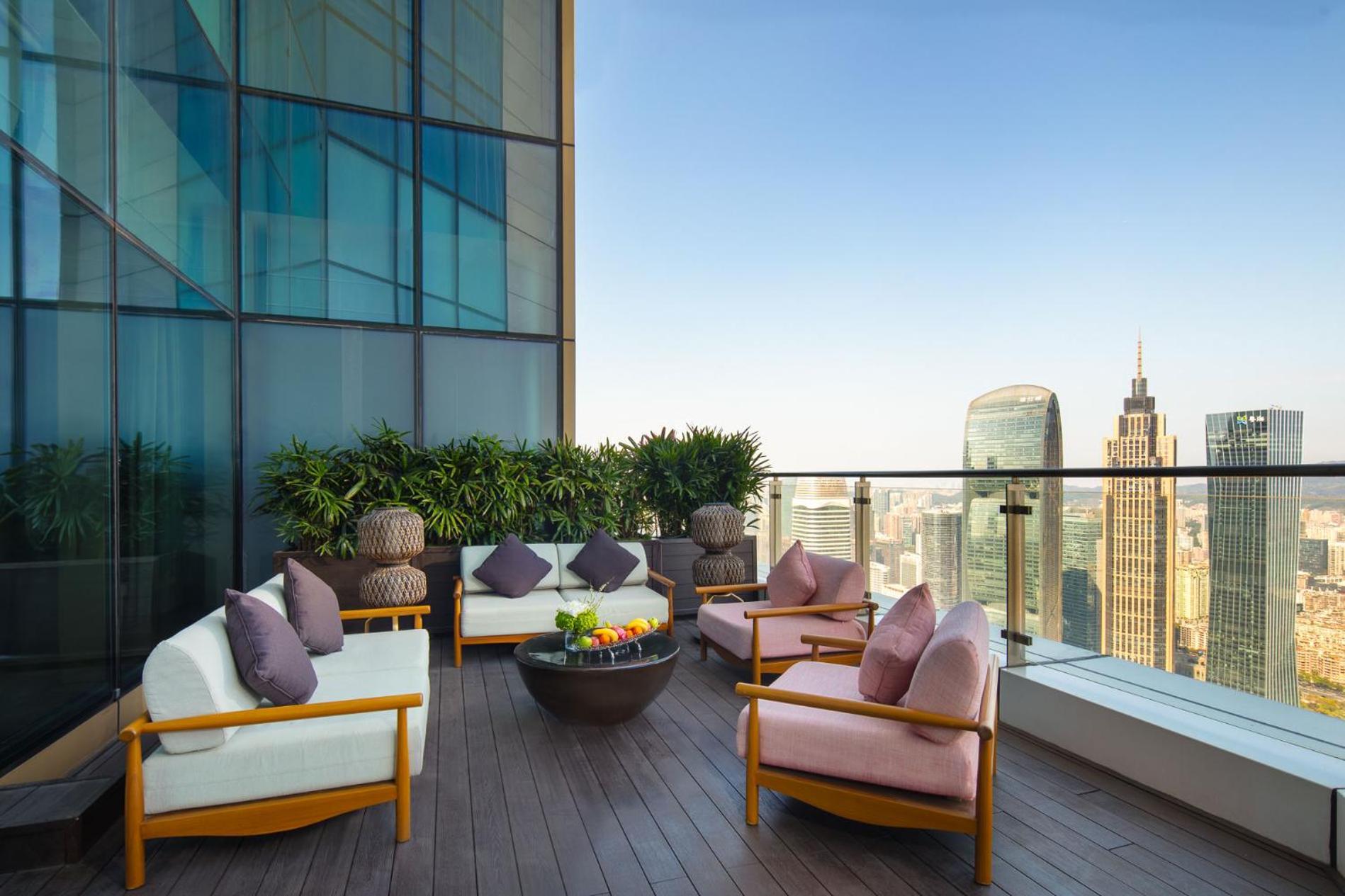 Jumeirah Guangzhou-Complimentary Shuttle Bus To Canton Fair Complex Exteriör bild
