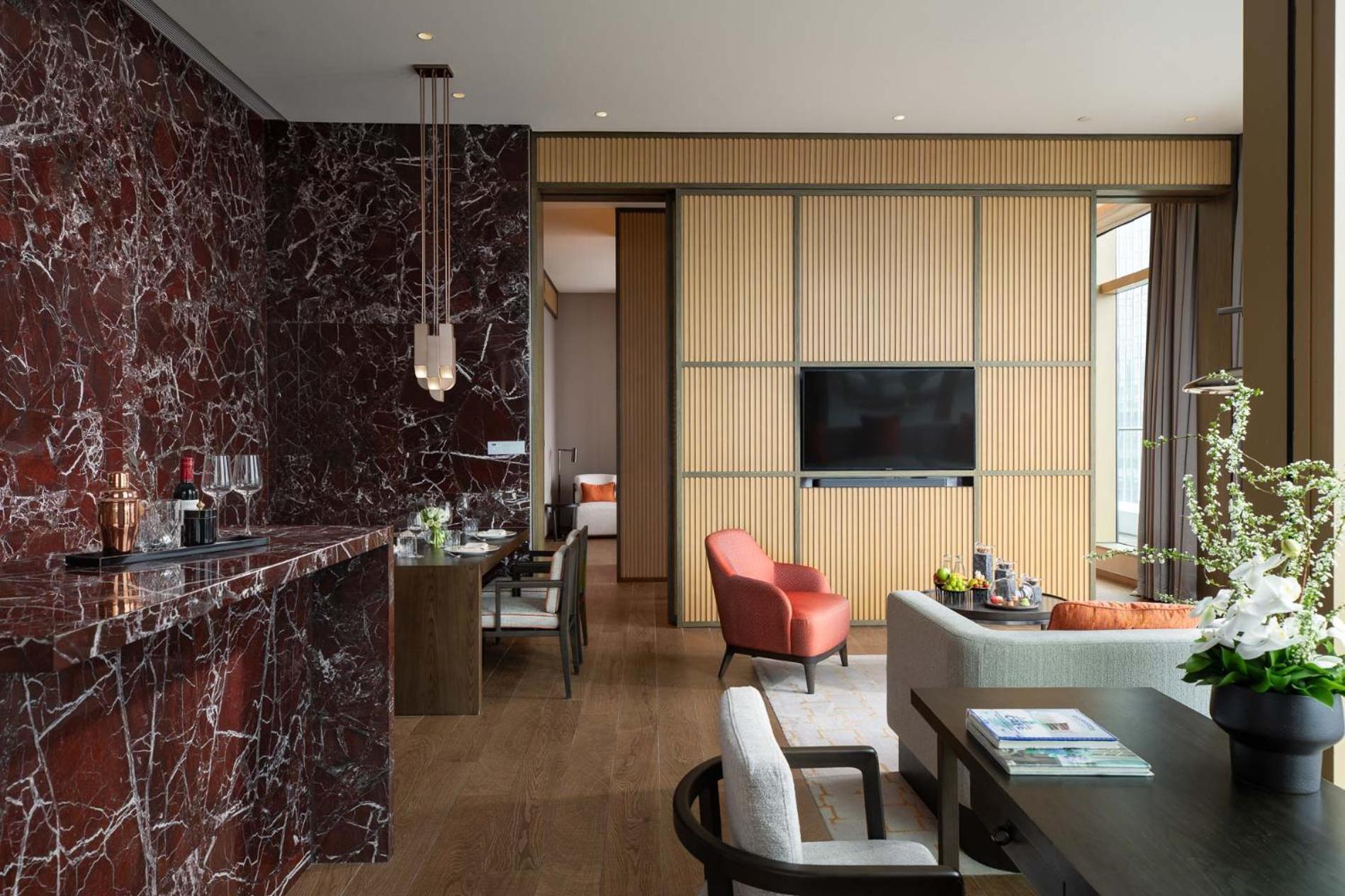 Jumeirah Guangzhou-Complimentary Shuttle Bus To Canton Fair Complex Exteriör bild