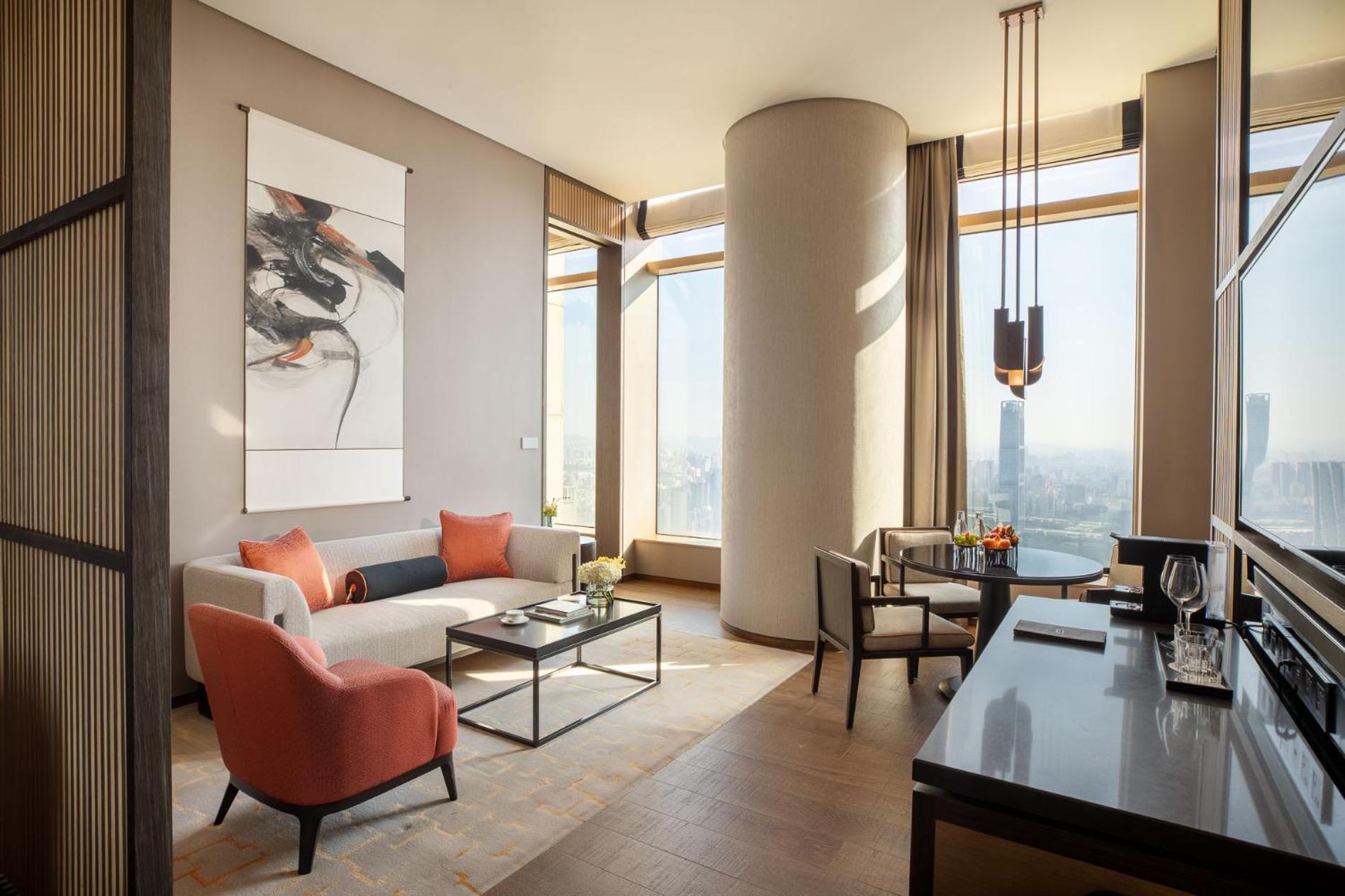 Jumeirah Guangzhou-Complimentary Shuttle Bus To Canton Fair Complex Exteriör bild